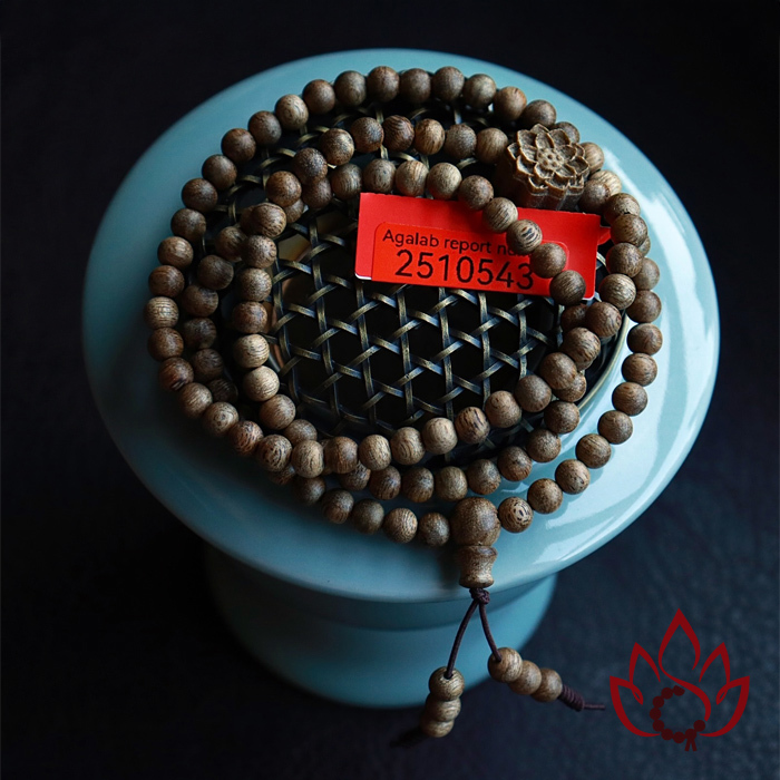 Vòng Trầm Hương 108 Hạt | 5 Ly | Trầm Tốc Kiến Tự Nhiên